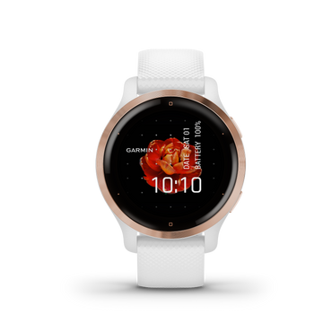 Venu® 2S, Rose Gold Stainless Steel Bezel With White Case And Silicone Band