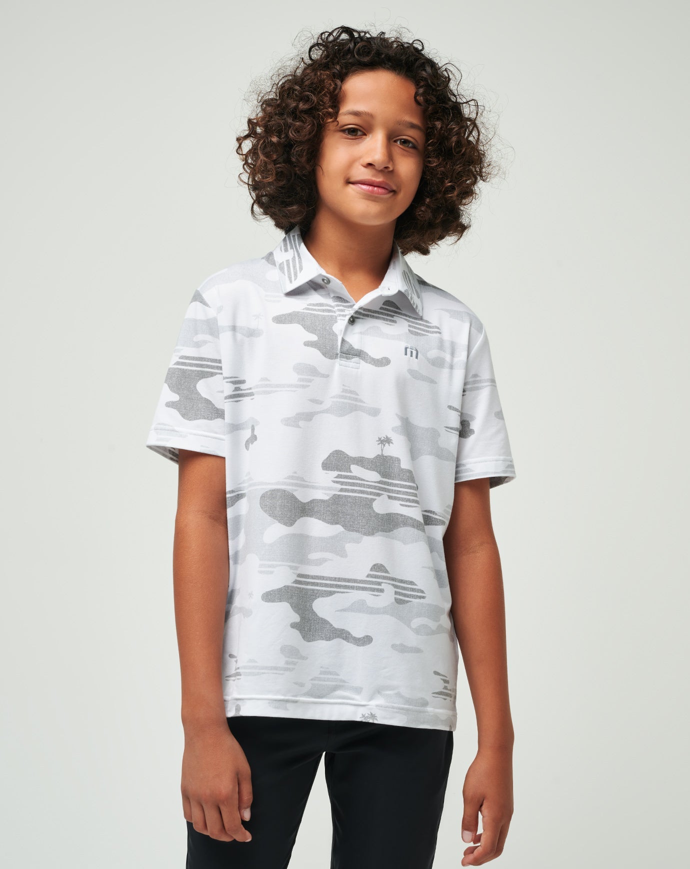 Heater Camo Youth Polo