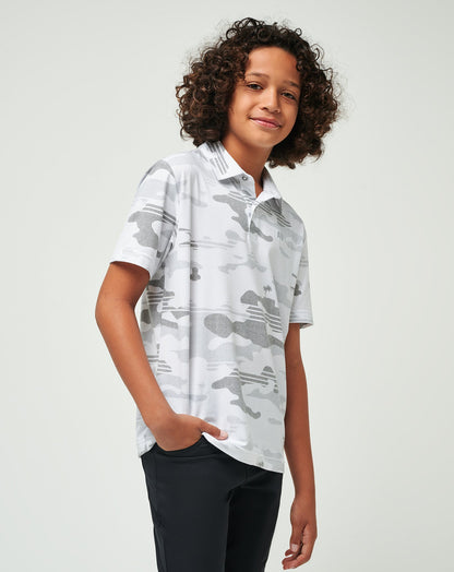 Heater Camo Youth Polo