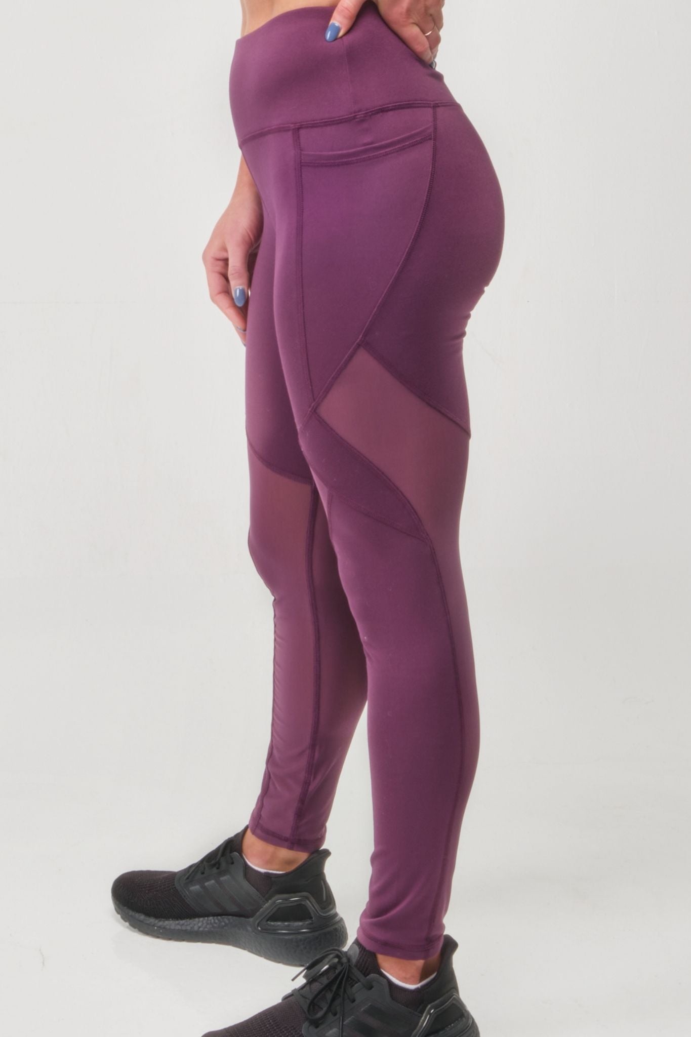 High-Rise Mesh Legging With Pockets