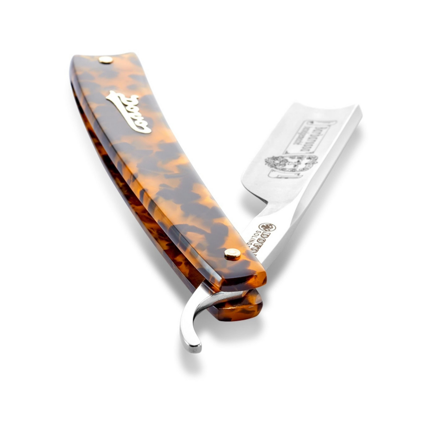 DV-803513, Dovo Straight Razor Barbarossa, 5/8”, Carbon, 1/1 Full Hollow, Spanish Head