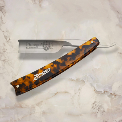 DV-803513, Dovo Straight Razor Barbarossa, 5/8”, Carbon, 1/1 Full Hollow, Spanish Head