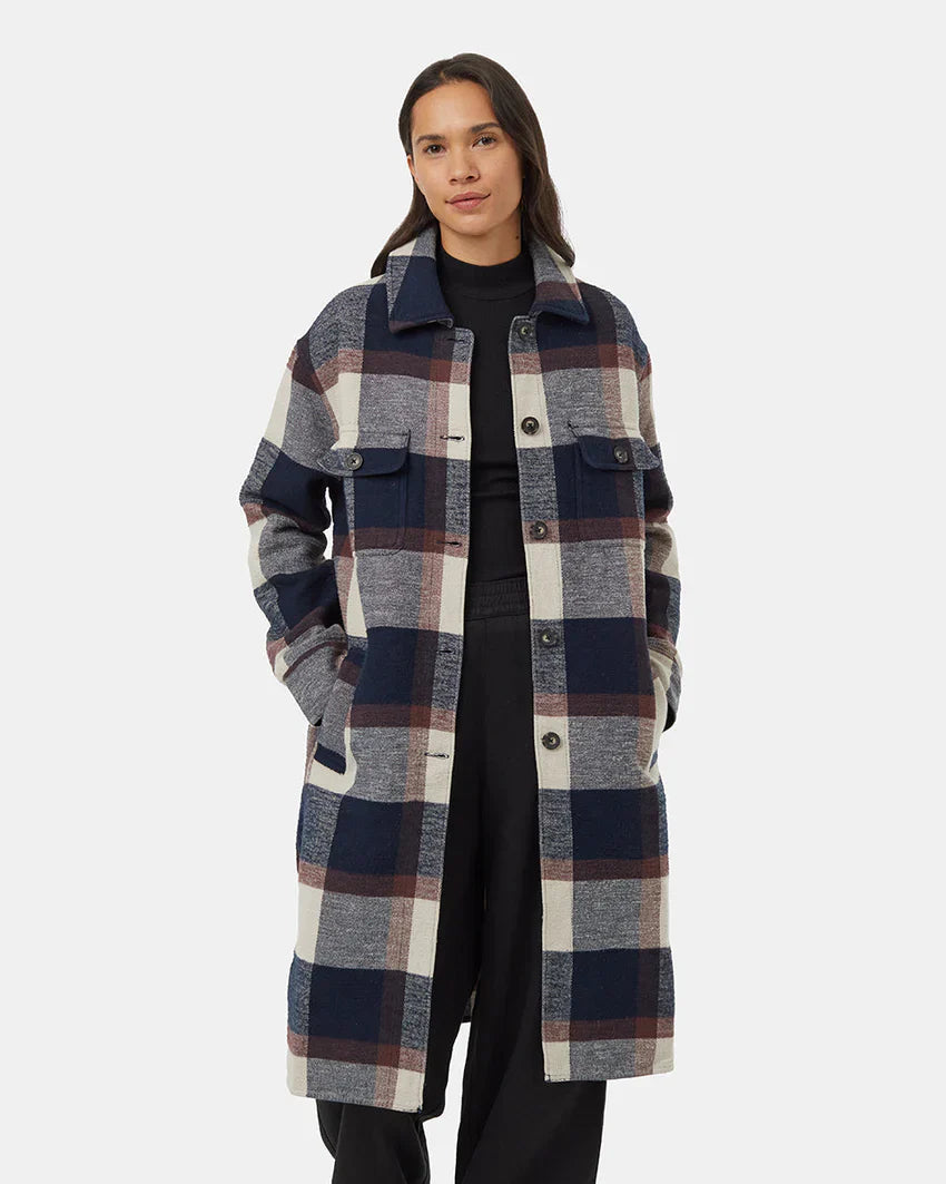 Women's Heavy Weight Flannel Long Jacket