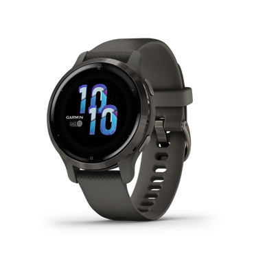 Venu® 2S
Slate Stainless Steel Bezel With Graphite Case And Silicone Band