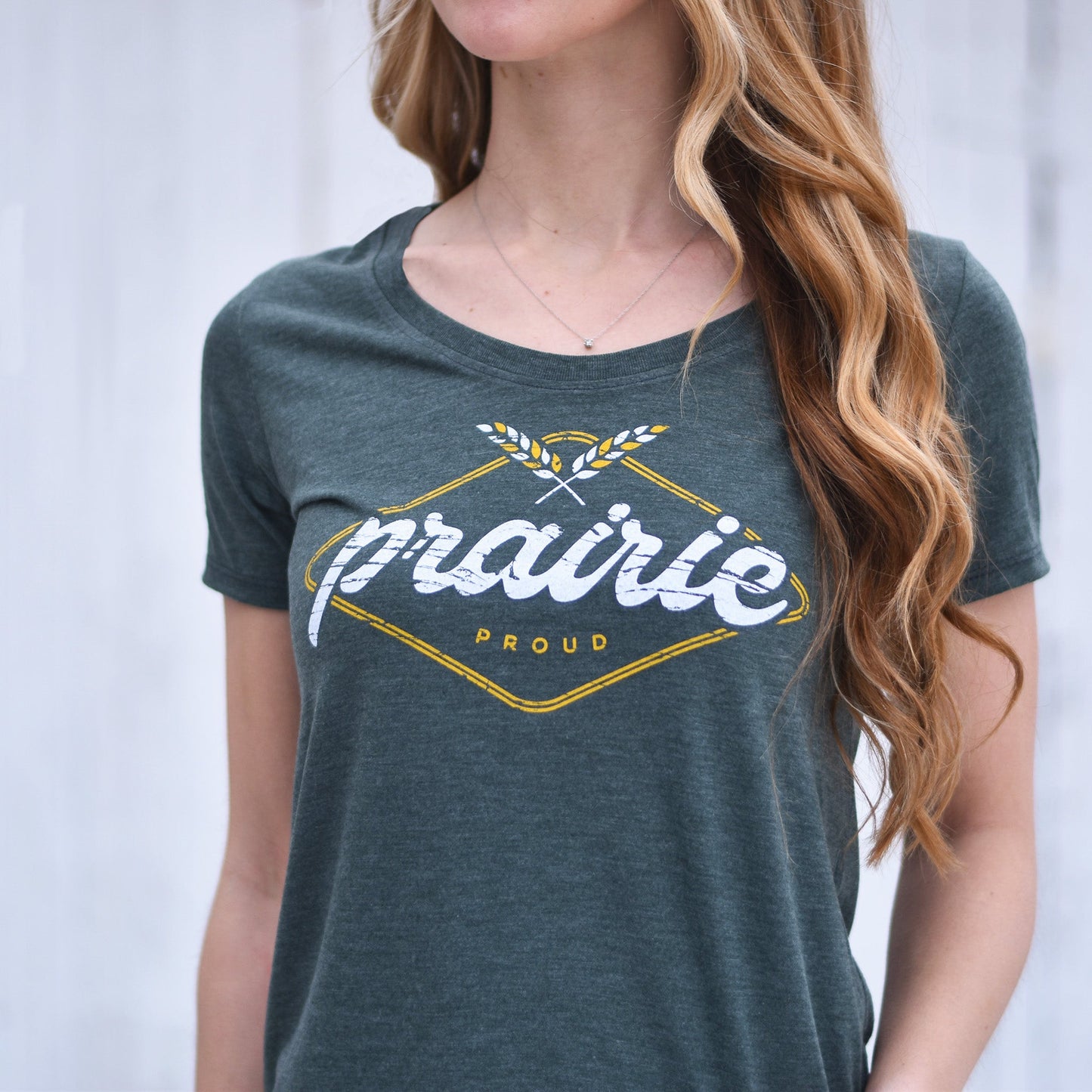 Ladies - Acre Scoop T - Heather Forest