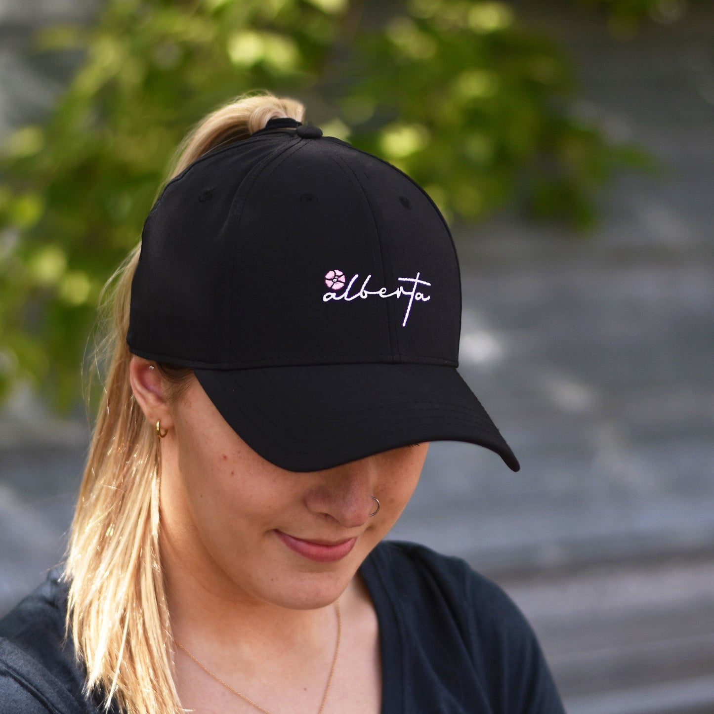 Unisex - Alberta 5.0 Ponytail Snapback - Black