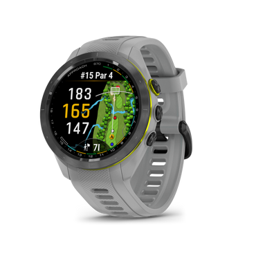 Approach® S70 Black Ceramic Bezel With Gray Silicone Band