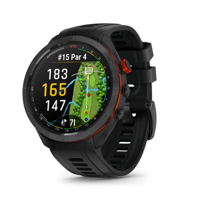 Approach® S70 Black Ceramic Bezel With Black Silicone Band