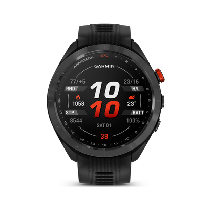 Approach® S70 Black Ceramic Bezel With Black Silicone Band