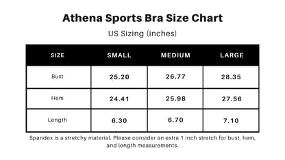 White Athena Sports Bra