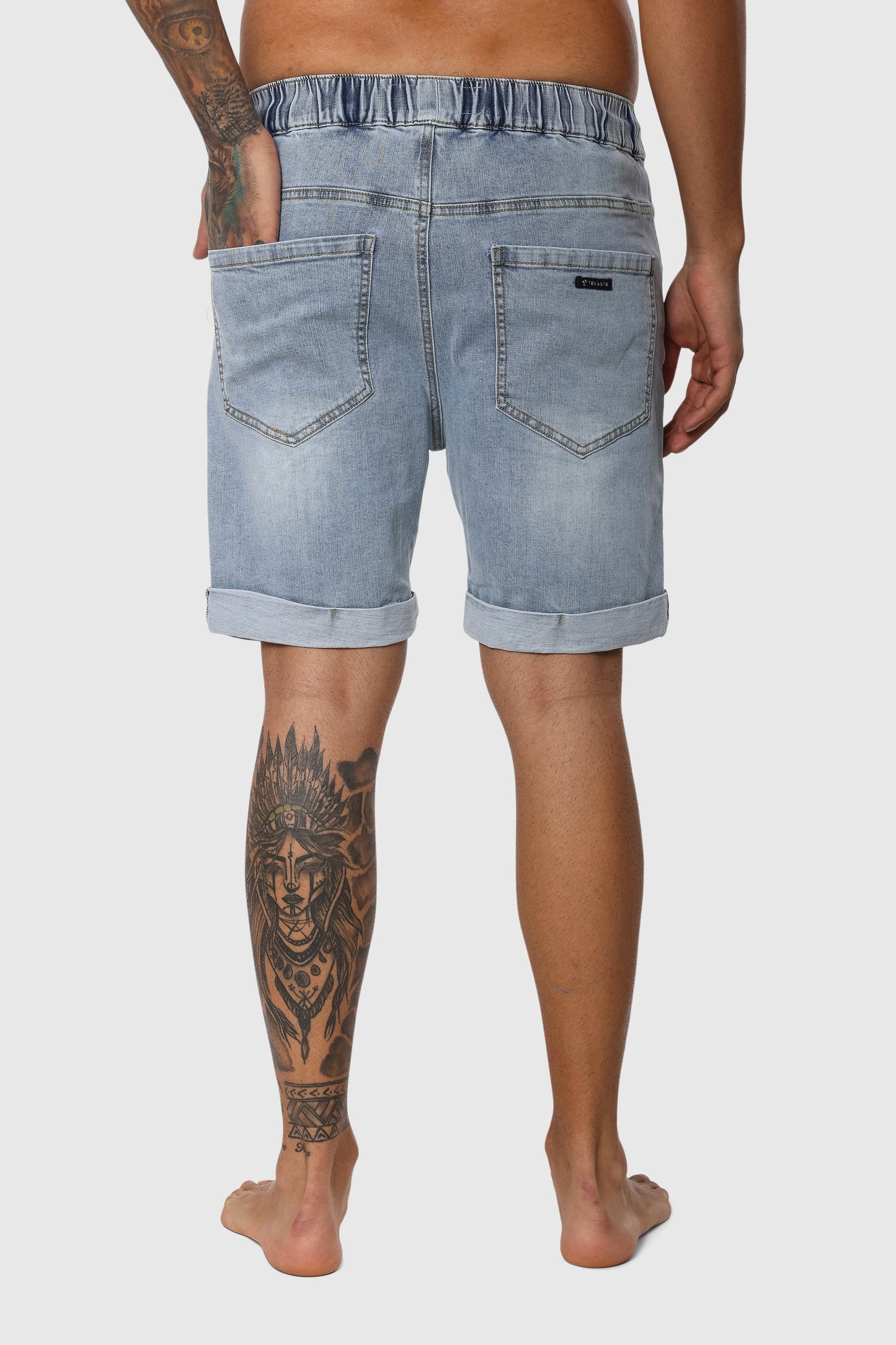 Folded Denim Short