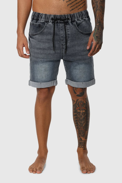 Folded Denim Short