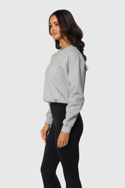 Cinch-Waist Crewneck