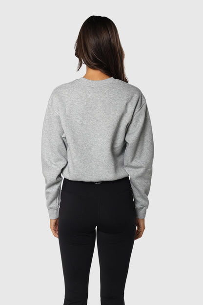 Cinch-Waist Crewneck