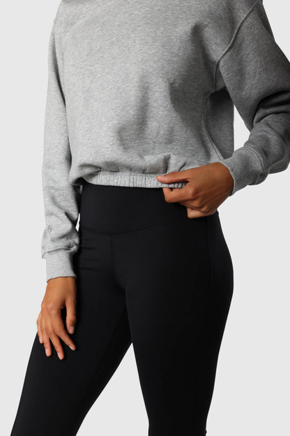 Cinch-Waist Crewneck