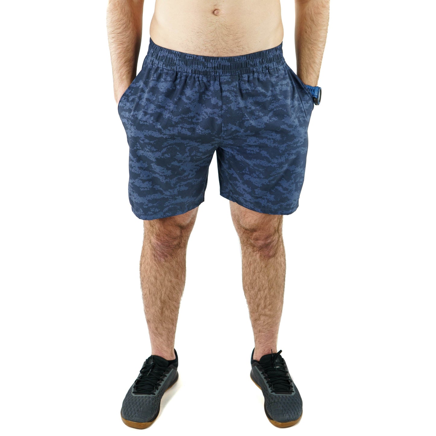 Unlimited Shorts Blue Camo (7.5")