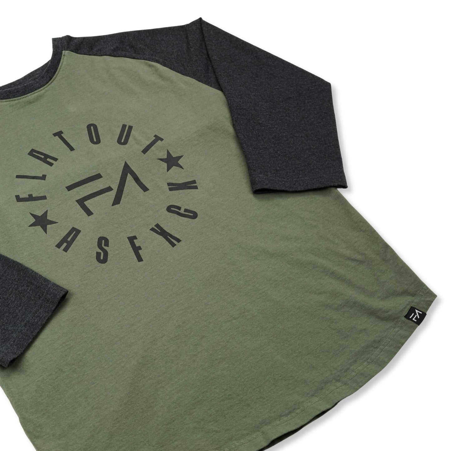 FA Raglan 3/4 (Charcoal / Olive)