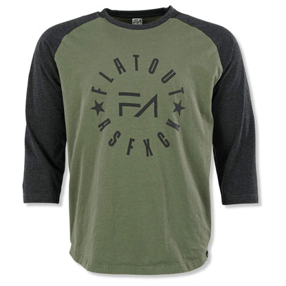 FA Raglan 3/4 (Charcoal / Olive)