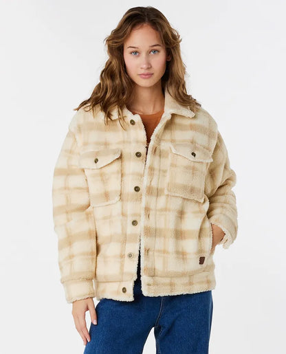 Women's Sunrise Session Sherpa Lined Button Up Jacket