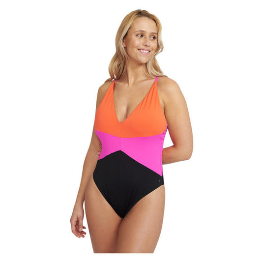 Women's Shoreline Block One Piece Swimsuit