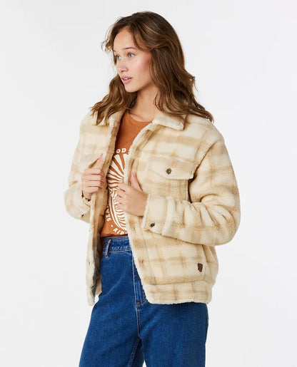 Women's Sunrise Session Sherpa Lined Button Up Jacket