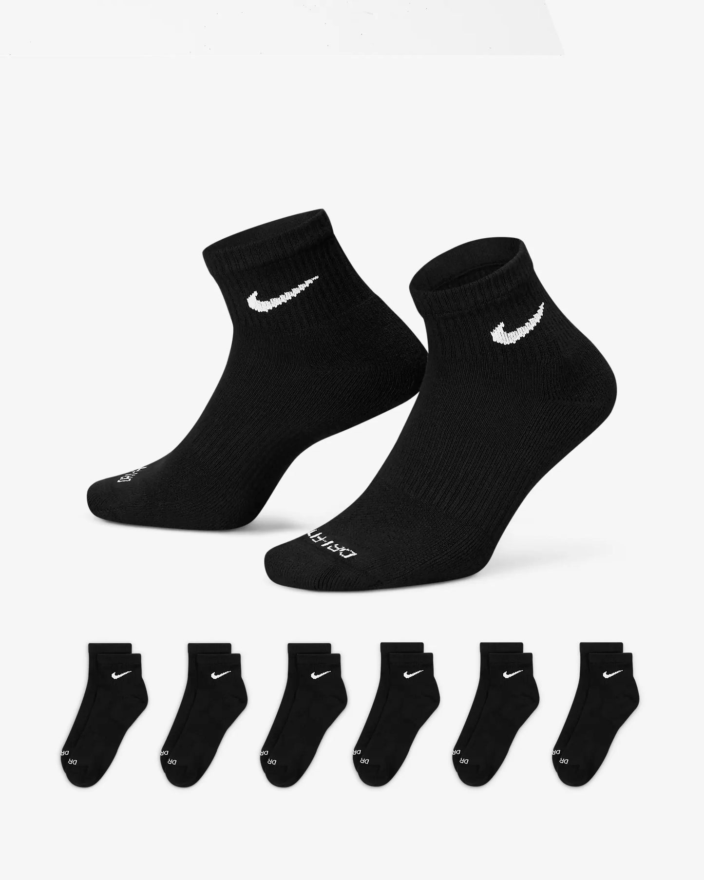 Everyday Plus Cushioned Training Ankle Socks - 6 Pack