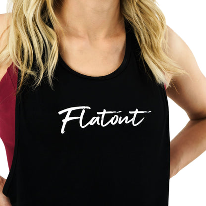 Flow Crop Racerback Black