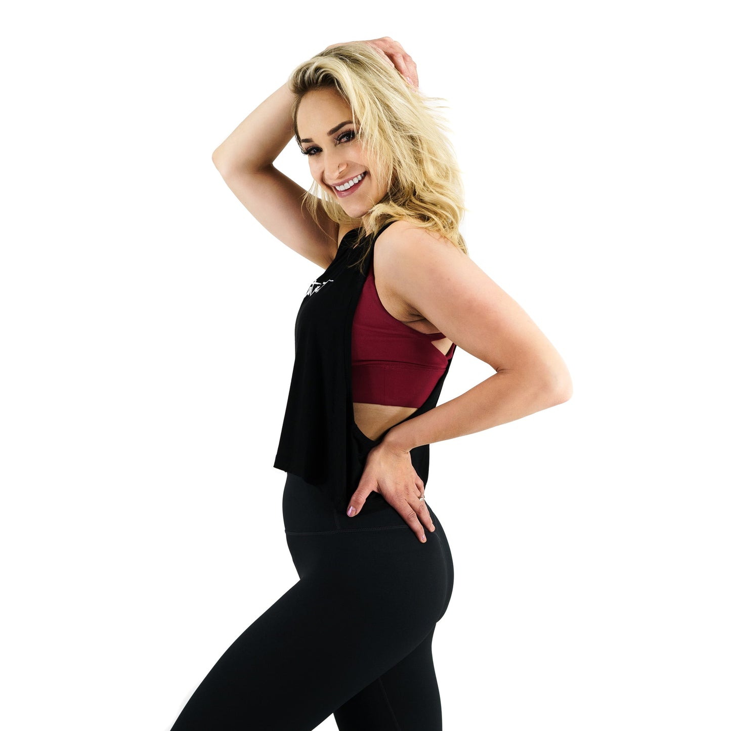 Flow Crop Racerback Black