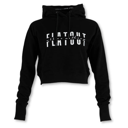 Foundation Crop Hoodie Black