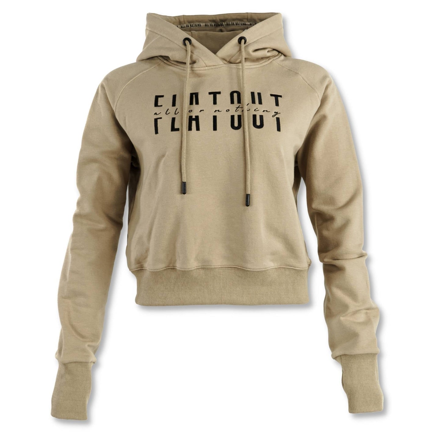 Foundation Crop Hoodie Tan