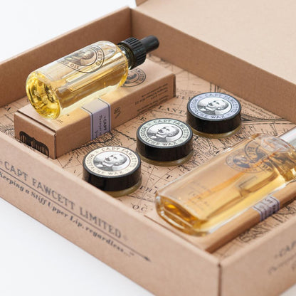 Captain Fawcett's Perfum, Wax & Beard Oil Gift Set