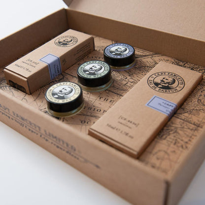 Captain Fawcett's Perfum, Wax & Beard Oil Gift Set