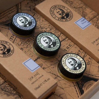 Captain Fawcett's Perfum, Wax & Beard Oil Gift Set