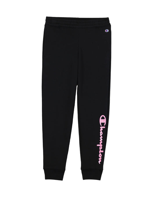 Girl's Youth Marble Script Logo Powerblend Fleece Joggers