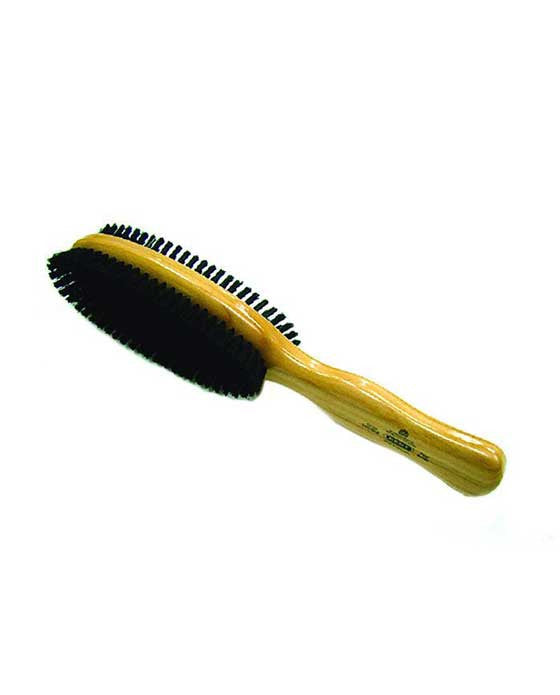 Kent K-CC20 Clothes Brush, Double-Sided, Stiff & Soft Bristles, Cherrywood