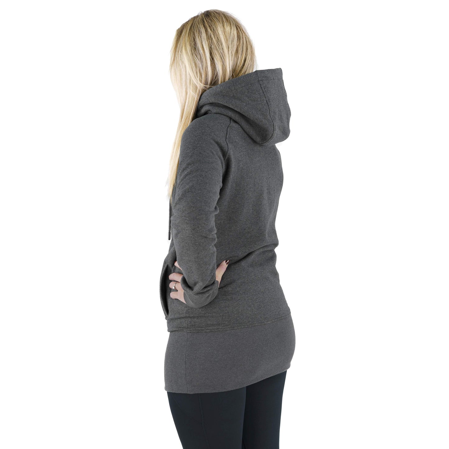 Kora Long Hoodie Charcoal