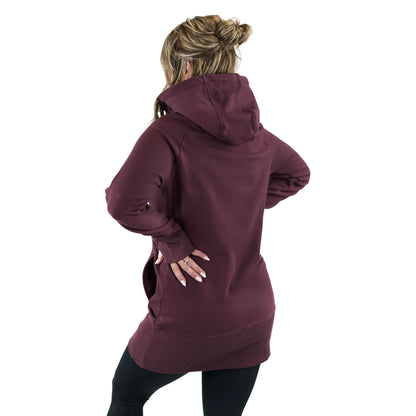 Kora Long Hoodie Plum