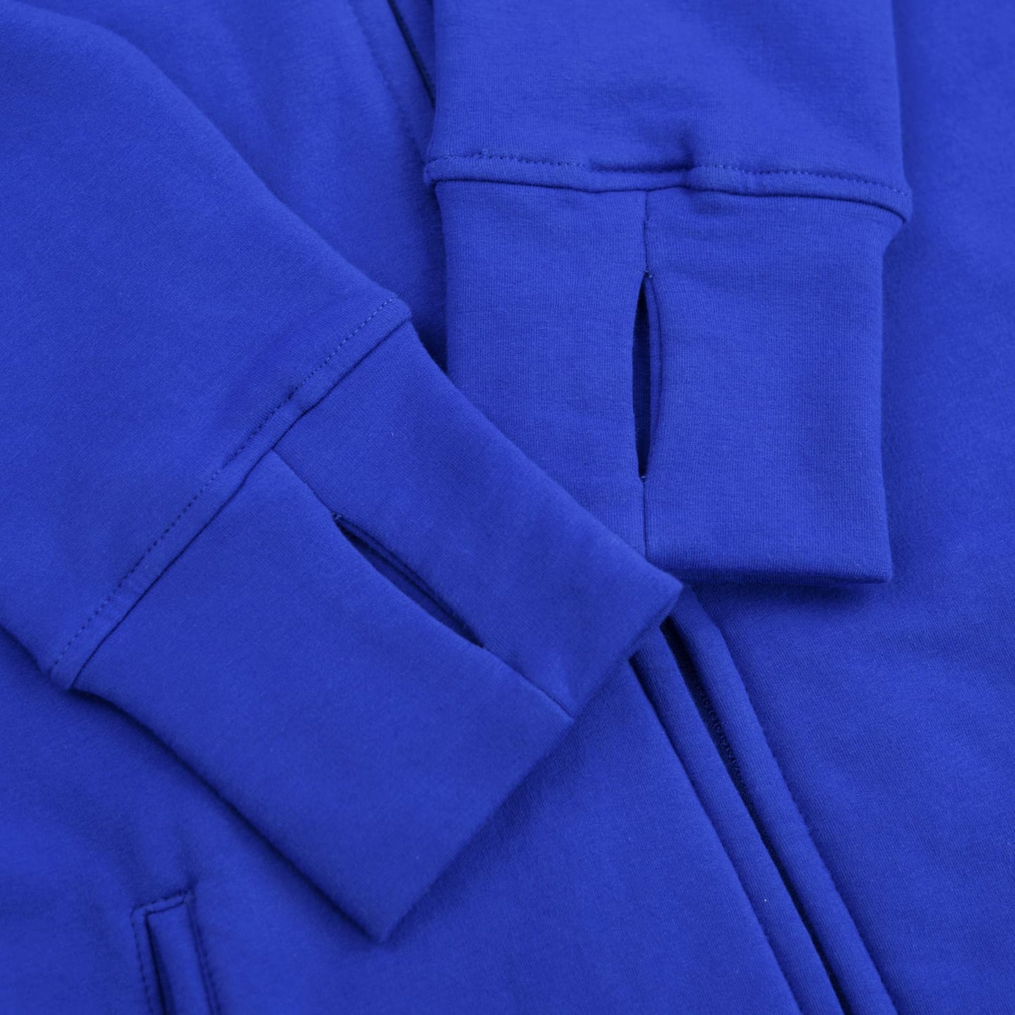 Kora Long Zipup Hoodie Royal Blue