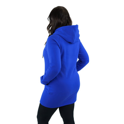 Kora Long Zipup Hoodie Royal Blue