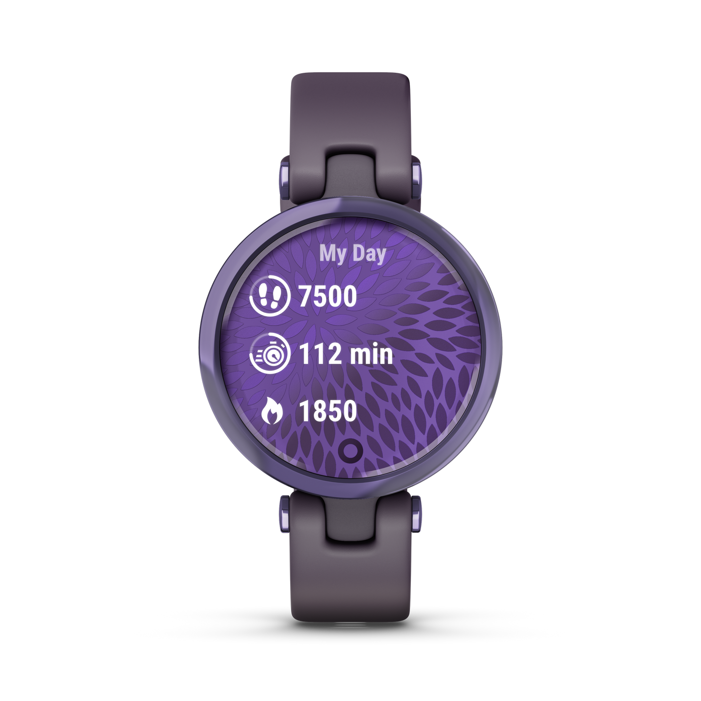 Garmin Lily™ - Smartwatch Sport Edition - Midnight Orchid Bezel With Deep Orchid Case And Silicone Band