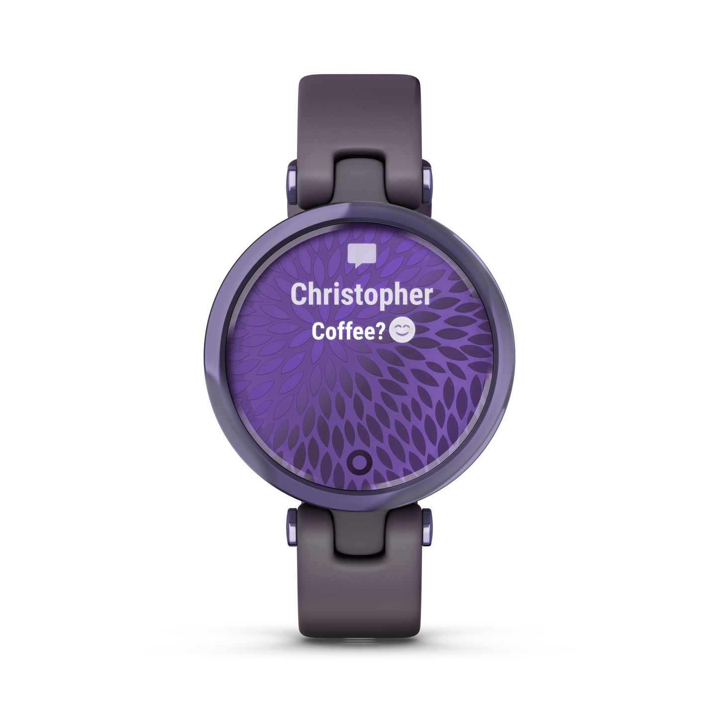 Garmin Lily™ - Smartwatch Sport Edition - Midnight Orchid Bezel With Deep Orchid Case And Silicone Band