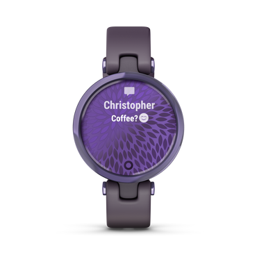 Garmin Lily™ - Smartwatch Sport Edition - Midnight Orchid Bezel With Deep Orchid Case And Silicone Band