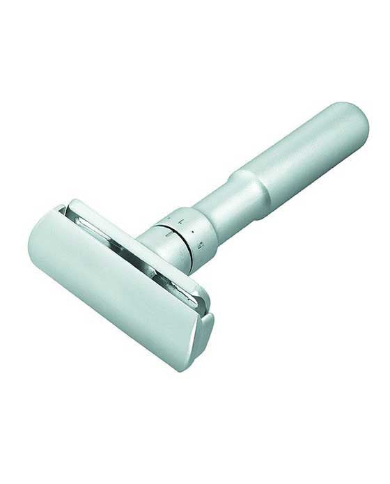 Merkur Futur Adjustable Double Edge Safety Razor With Snap Closure, Matte