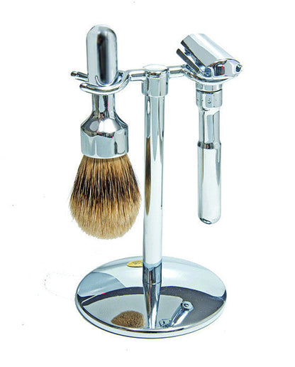 Merkur Futur 3pc Double Edge Safety Razor Shaving Set, Chrome-Plated