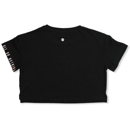 Madi Crop Tee Black