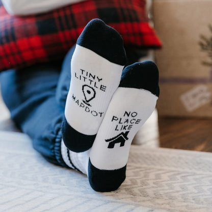 Unisex - Handpicked by Jess Collab Socks - Black / White