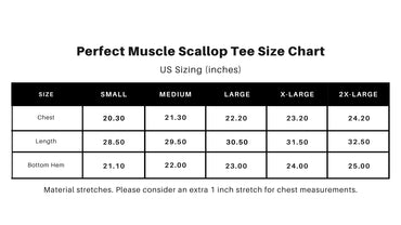 Black Perfect Muscle Scallop Tee