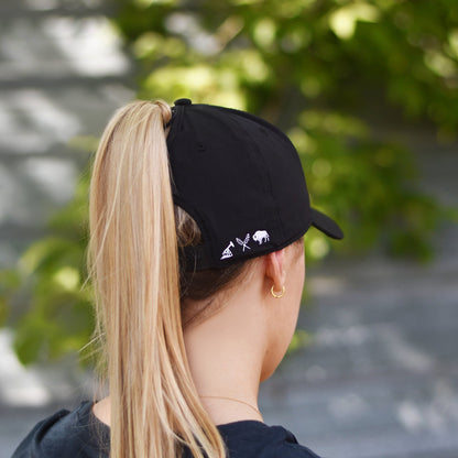 Unisex - Sask 5.0 Ponytail Snapback - Black