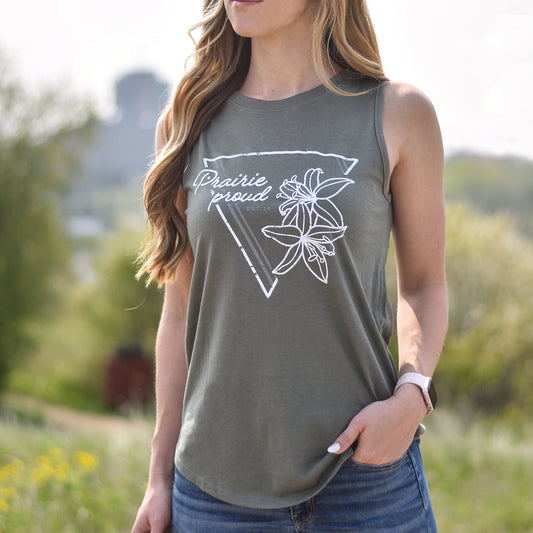 Ladies - Lily 2.0 Scoop Tank - Military