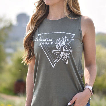 Ladies - Lily 2.0 Scoop Tank - Military